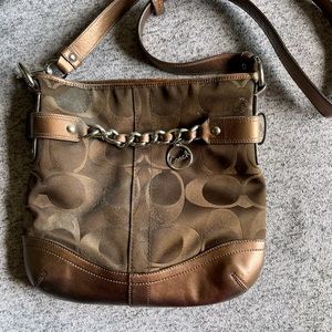 Coach Signature crossbody purse